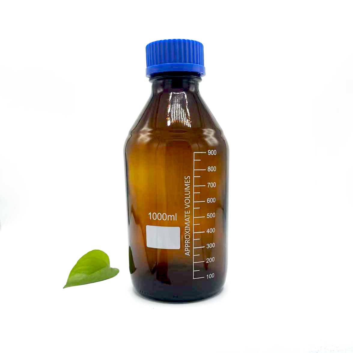 Butelka na odczynnik ze szkła oranżowego o pojemności 1000 ml