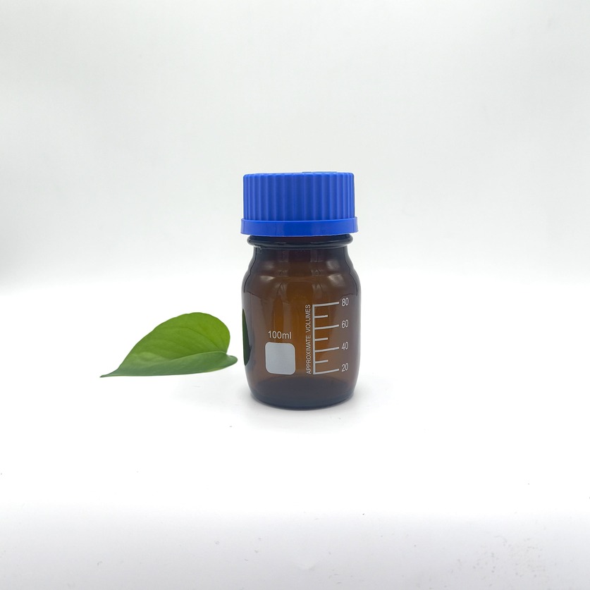 Butelka na odczynnik o pojemności 100 ml z brązowego szkła Butelka na odczynnik o pojemności 100 ml z brązowego szkła
