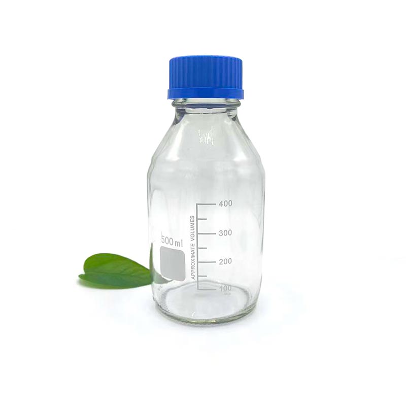 Butelka na odczynnik o pojemności 500 ml, z przezroczystego szkła